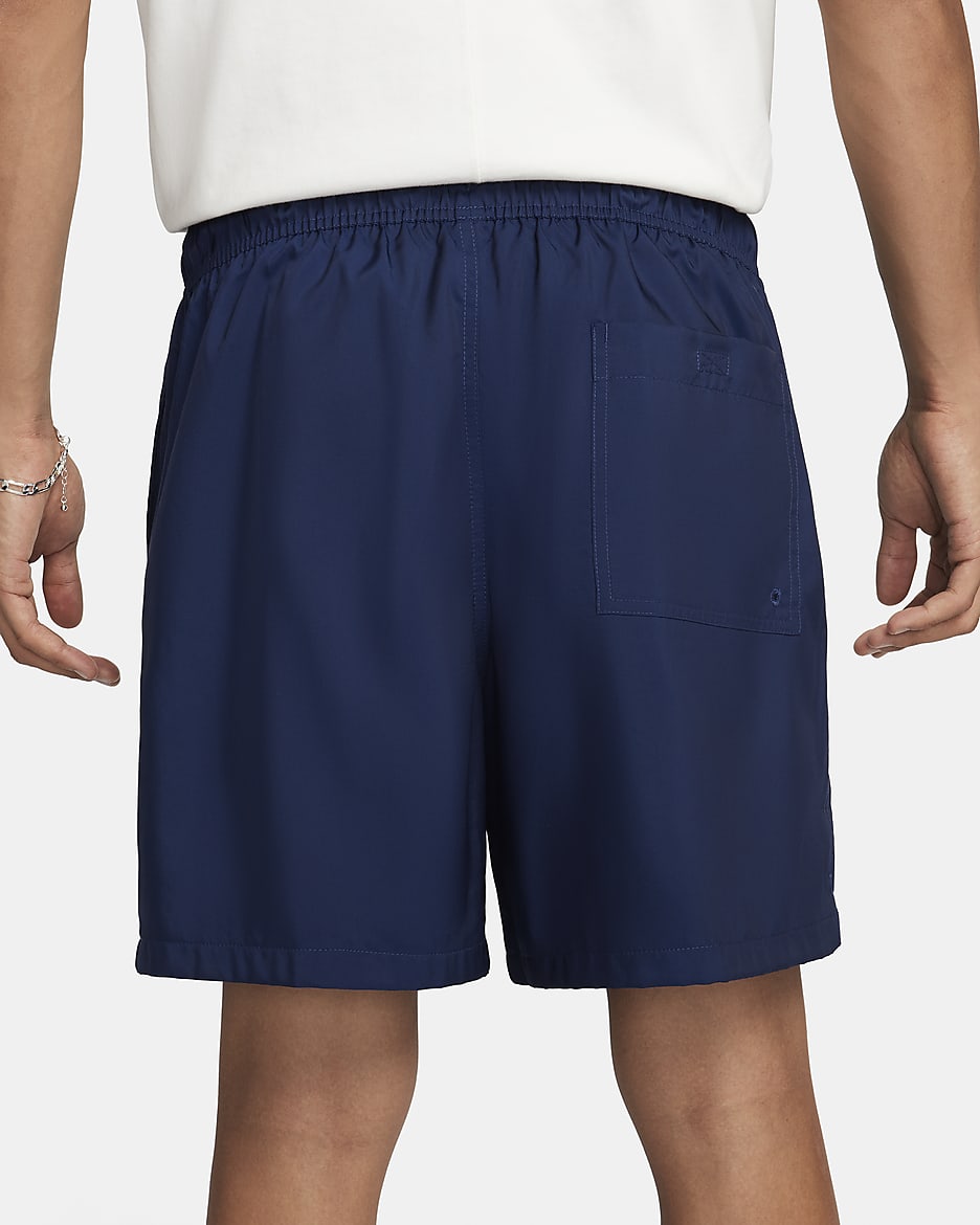 Nike Club Men's Woven Flow Shorts - Midnight Navy/White