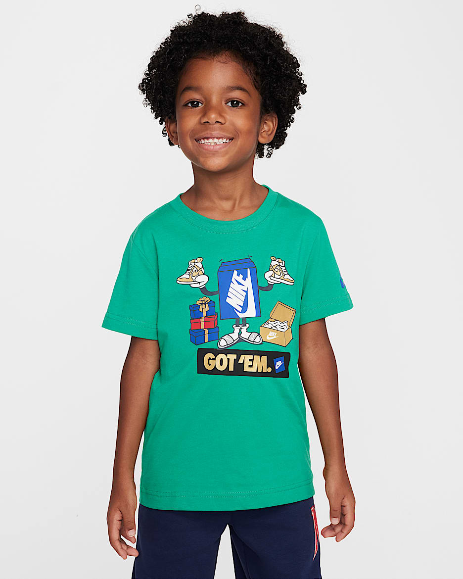 Nike Younger Kids' Boxy Got 'Em T-Shirt - Stadium Green