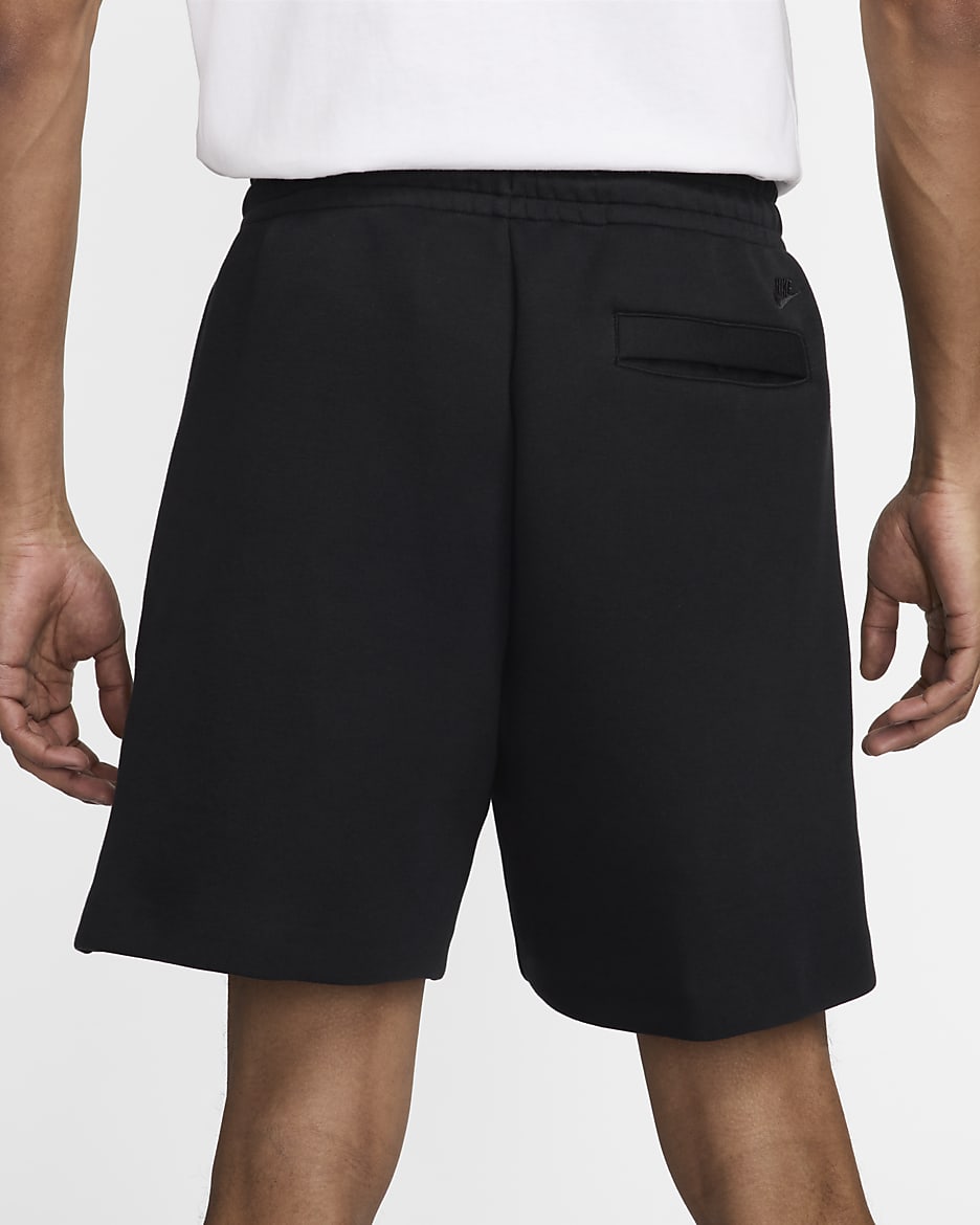 Short en tissu Fleece Nike Tech pour homme - Noir/Noir