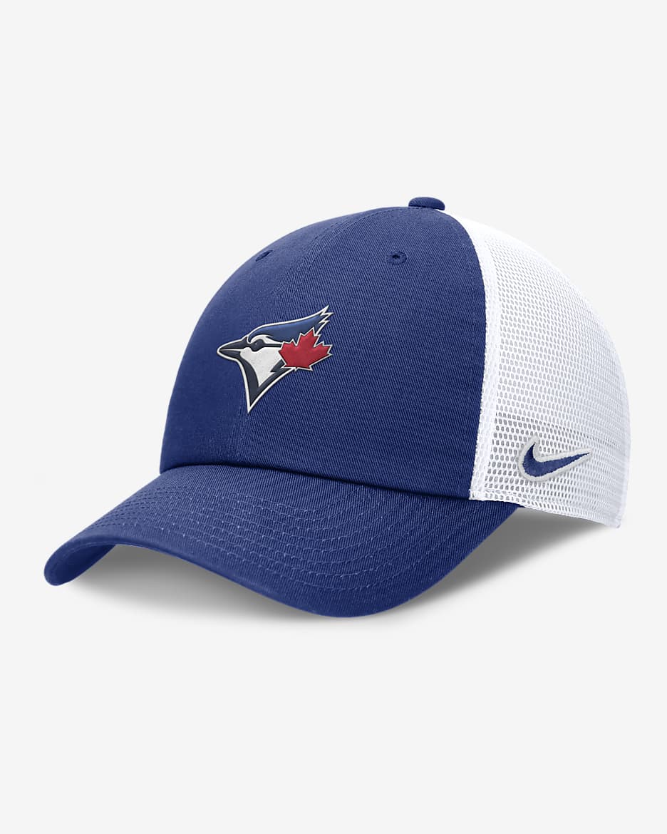 Toronto Blue Jays Evergreen Club Men's Nike MLB Trucker Adjustable Hat - Royal