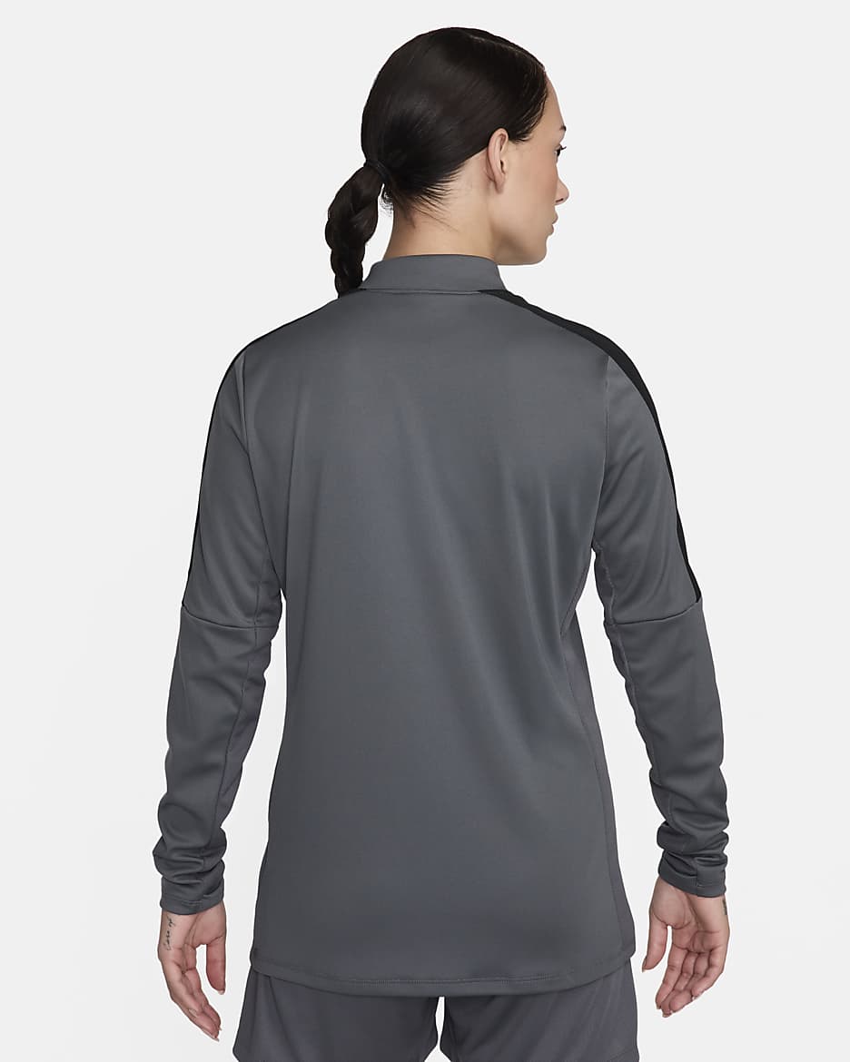 Nike Dri-FIT Academy Women's Football Drill Top - Iron Grey/Black/Sunset Pulse