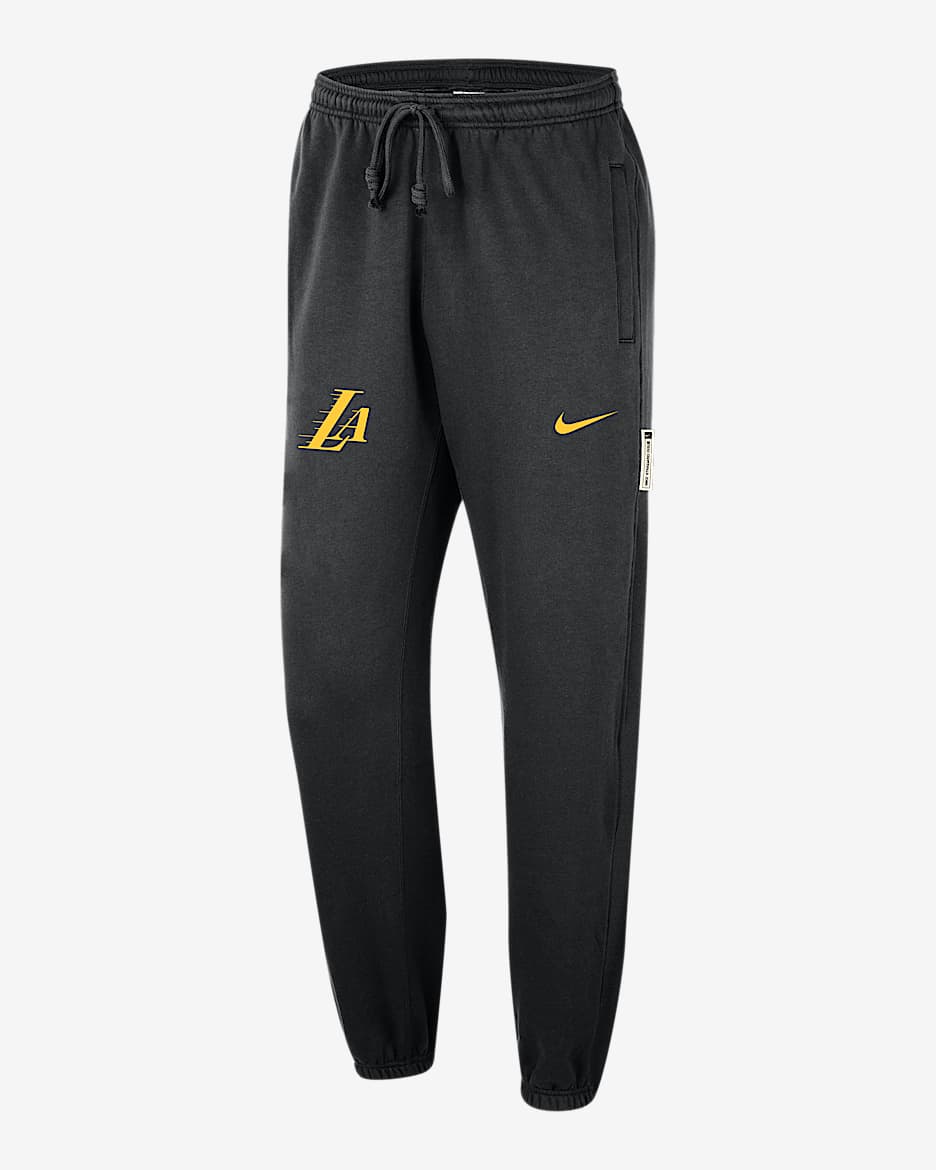 Pants Nike Dri-FIT de la NBA para hombre Los Angeles Lakers Standard Issue City Edition - Negro/Amarillo