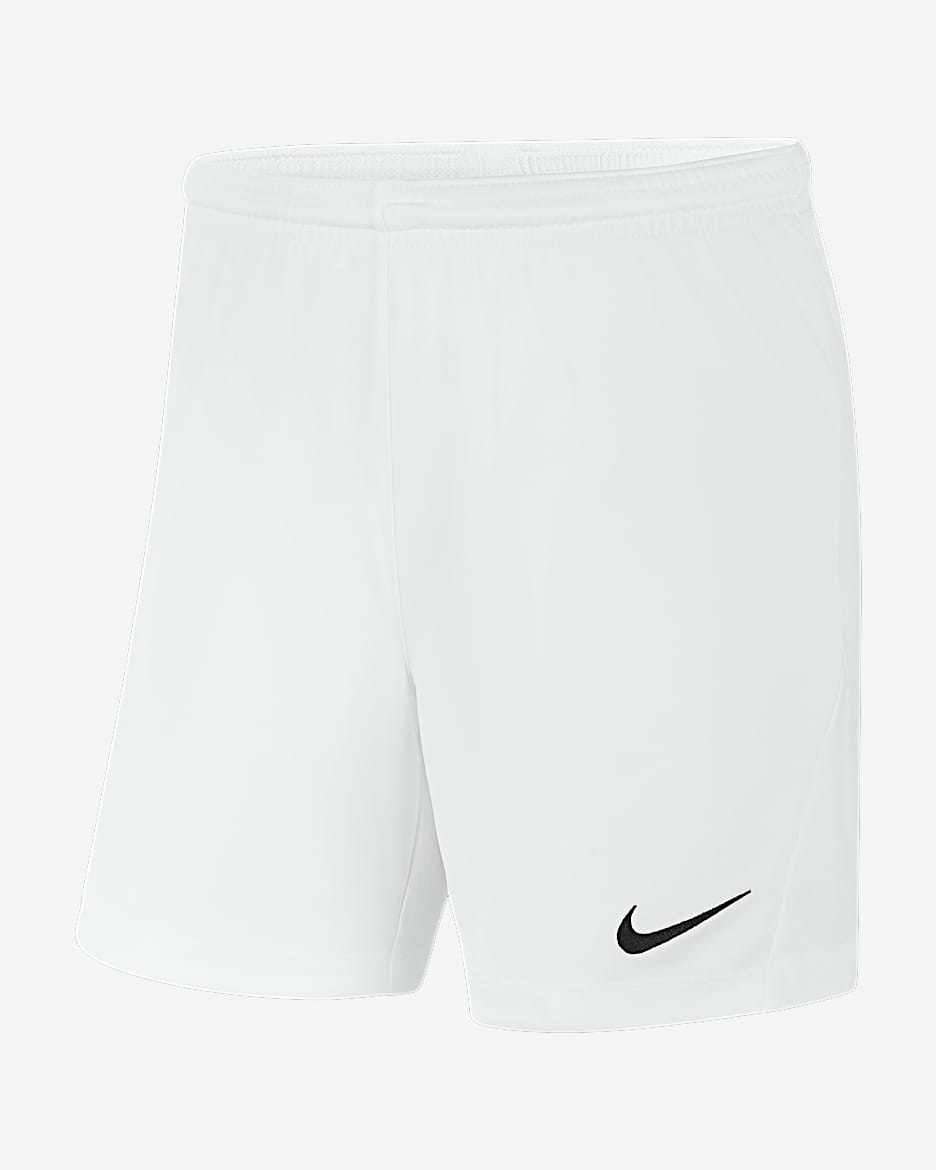 Nike Dri-FIT Park 3 Women's Knit Soccer Shorts - White/Black