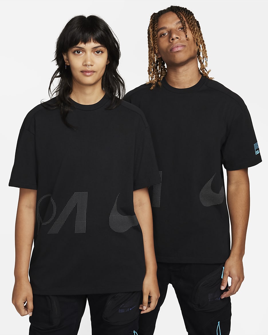 Nike ISPA Short-Sleeve T-Shirt - Black/Baltic Blue/Iron Grey