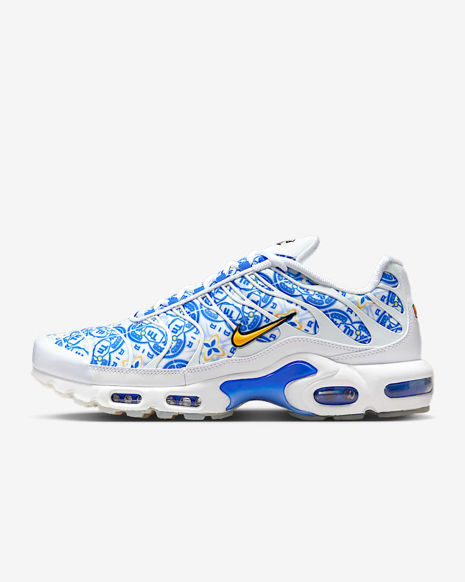 Nike Air Max Plus Zapatillas - Hombre - Blanco/Negro/Game Royal/Varsity Maize