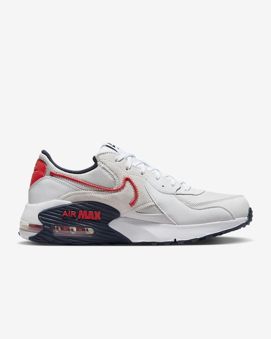 Tenis para hombre Nike Air Max Excee - Polvo fotón/Obsidiana oscuro/Blanco/Rojo pista