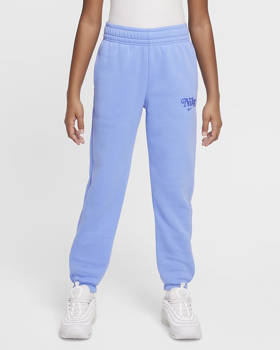 Nike Sportswear Girls' Fleece Joggers - Royal Pulse