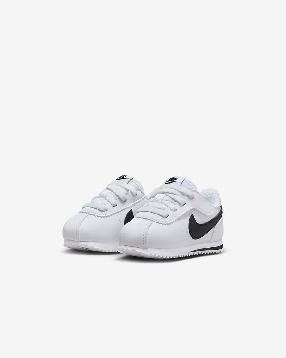 Nike Cortez EasyOn Baby/Toddler Shoes - White/Black