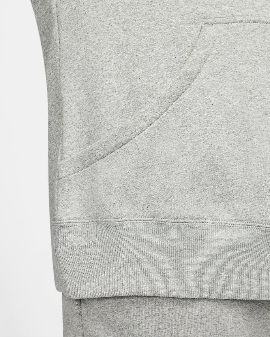 Nike Sportswear Phoenix Fleece Oversize-Damen-Hoodie mit durchgehendem Reißverschluss (große Größe) - Dark Grey Heather/Sail