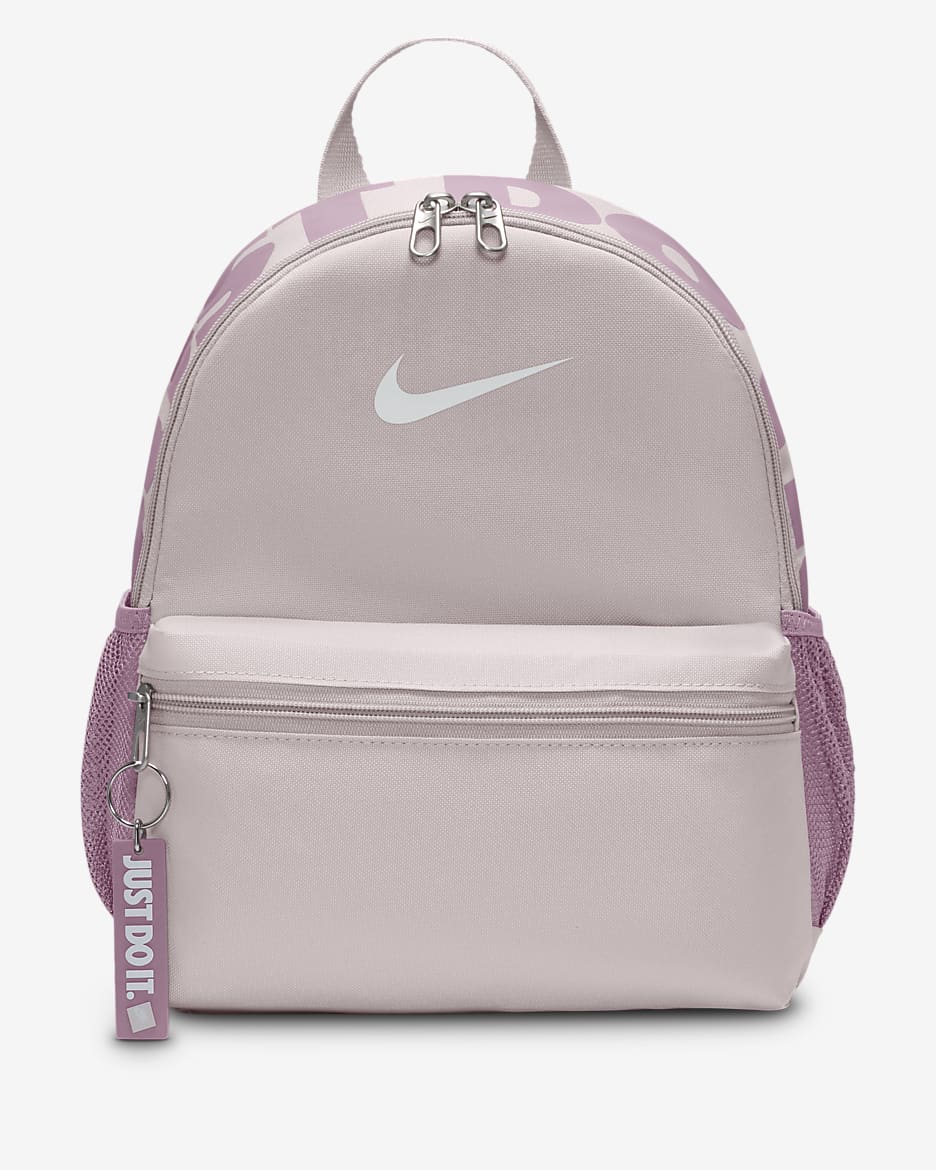 Dětský mini batoh Nike Brasilia JDI (11 l) - Platinum Violet/Plum Dust/Bílá