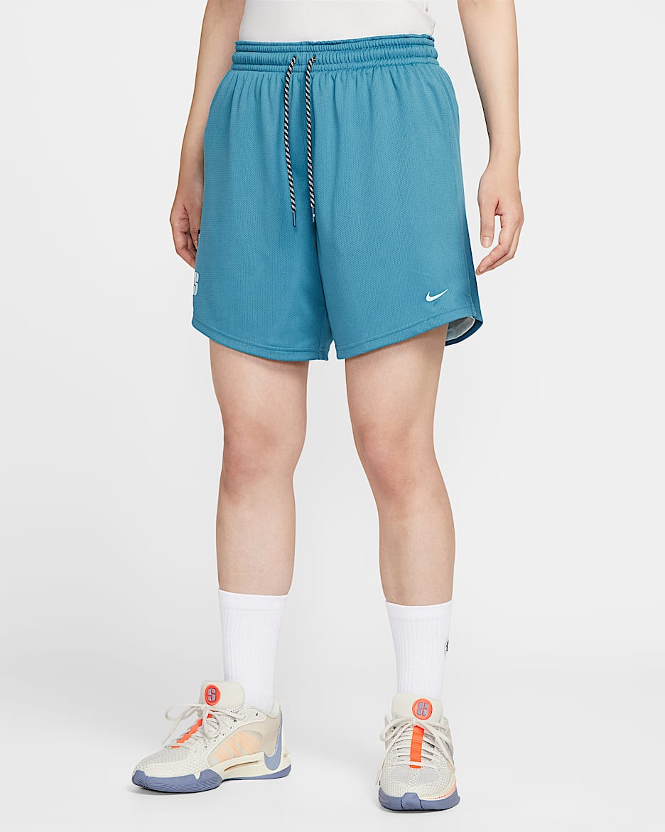 กางเกงบาสเก็ตบอลขาสั้น Dri-FIT ใส่ได้ 2 ด้าน Sabrina - Rift Blue/Glacier Blue/Blue Force/Glacier Blue