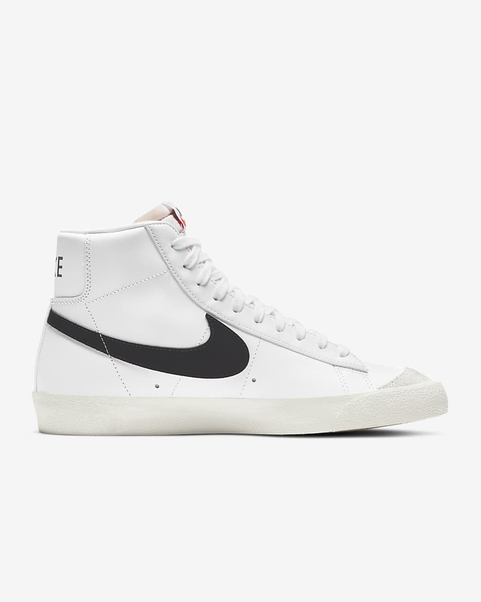 Chaussure Nike Blazer Mid '77 Vintage pour homme - Blanc/Noir