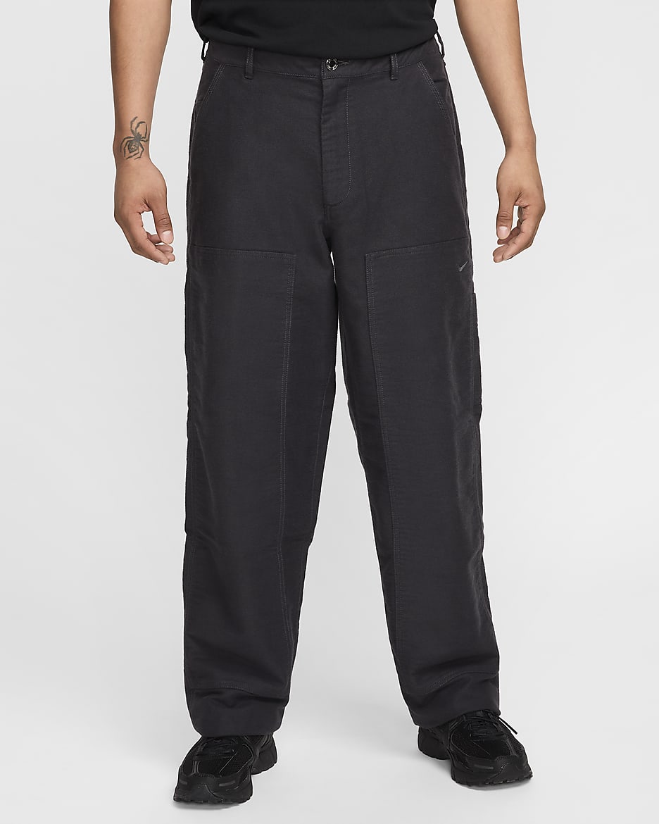 Nike Life Men's Chamois Double-Knee Pants - Anthracite/Anthracite