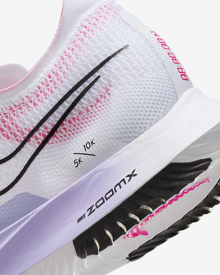 Chaussure de course sur route Nike Streakfly - Blanc/Vivid Grape/Purple Agate/Noir