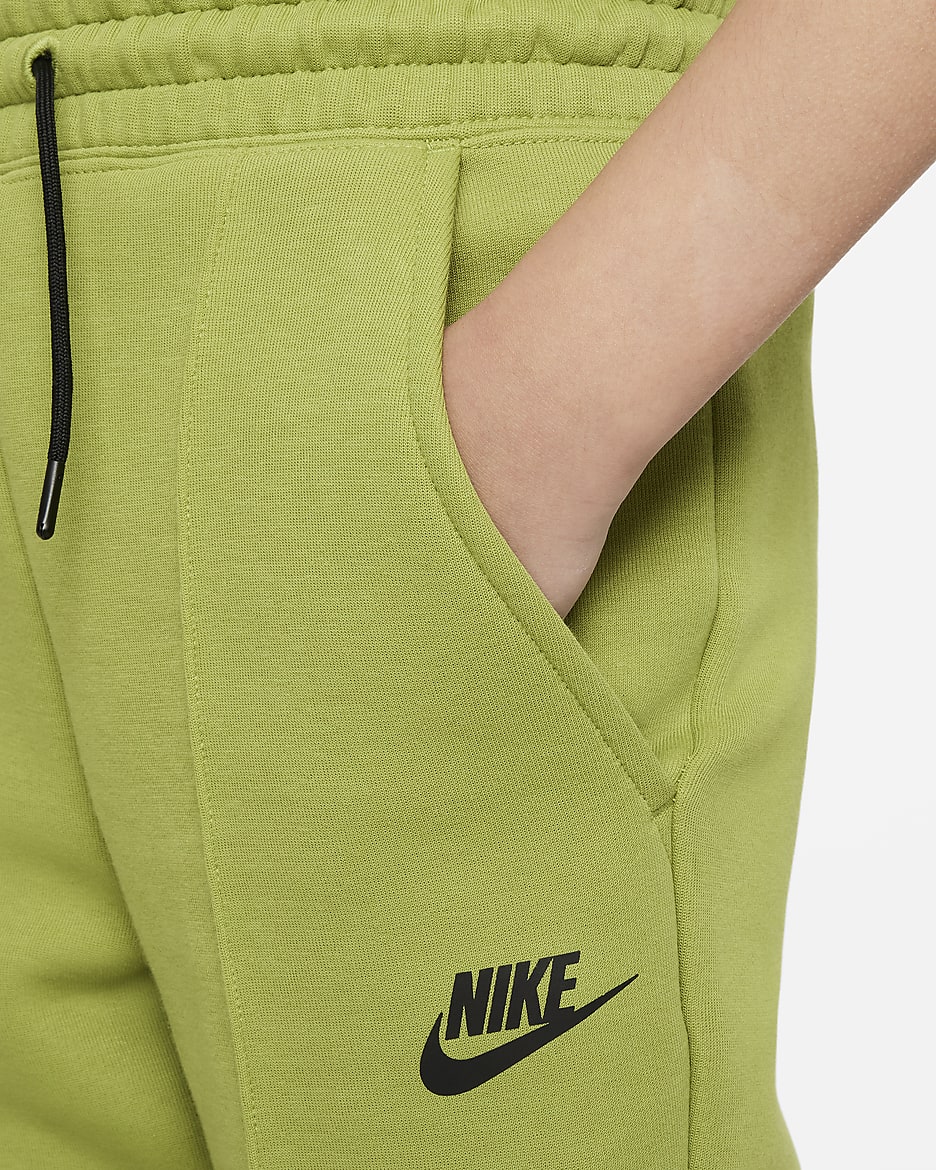 Nike Sportswear Tech Fleece Big Kids' (Girls') Joggers - Pear/Black/Black