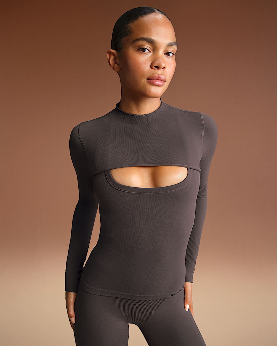 NikeSKIMS Vintage Seamless Women's Long-Sleeve Shrug - NSKM PHOENIX