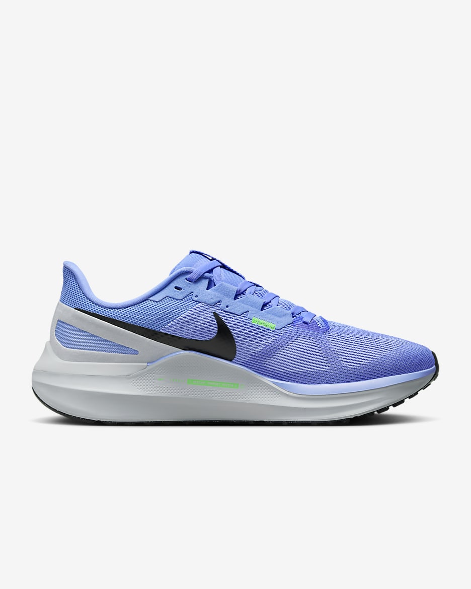 Chaussure de running sur route Nike Structure 25 pour homme - Royal Pulse/Wolf Grey/Volt/Noir