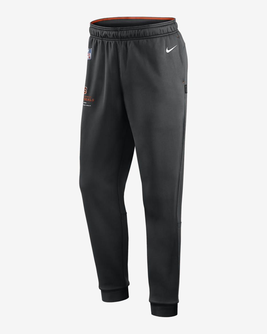 Pants para hombre Nike Therma Logo (NFL Cincinnati Bengals) - Negro/Naranja