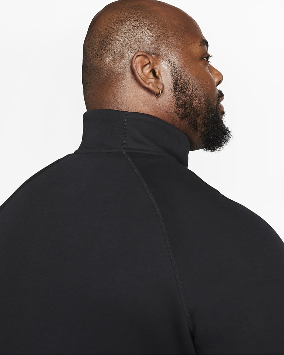 Sweat à demi-zip Nike Sportswear Tech Fleece pour homme - Noir/Noir