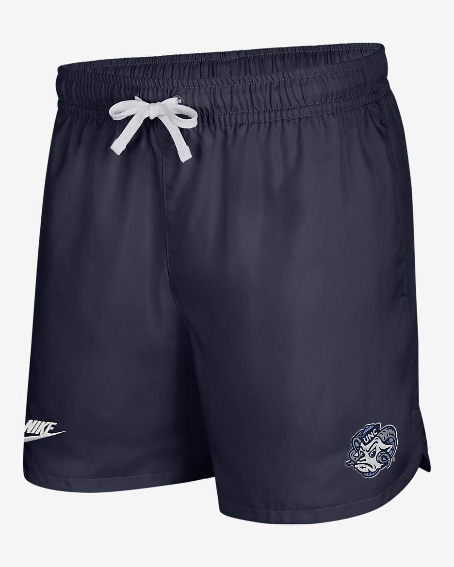 Shorts universitarios Nike para hombre UNC Flow - Azul marino