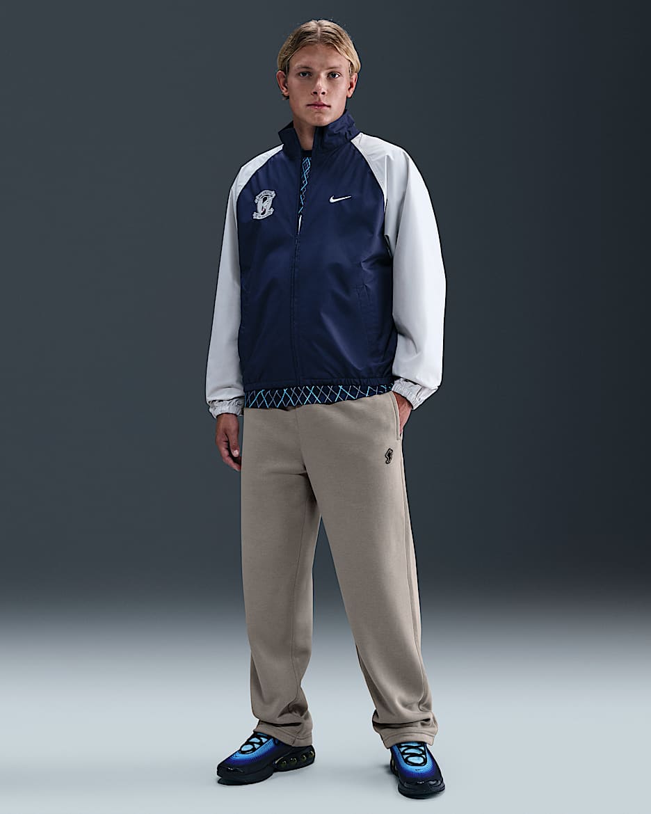 Nike Club Men's Fleece Bungee Pants - College Grey/Off Noir