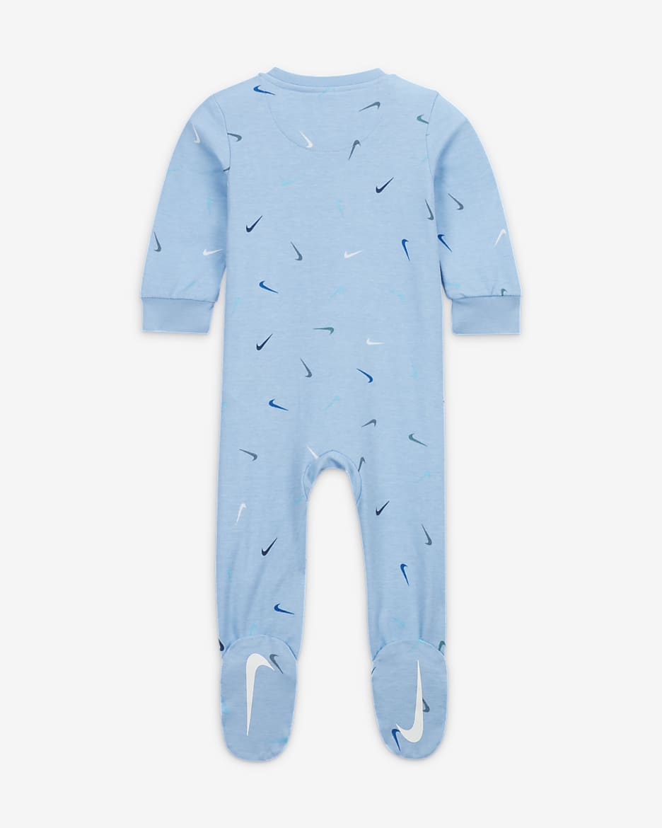 Nike Swooshfetti Footed Coverall Baby Coverall - Cobalt Bliss