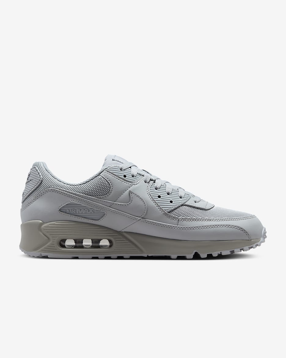 Calzado para hombre Nike Air Max 90 - Gris lobo/Negro/Blanco/Negro