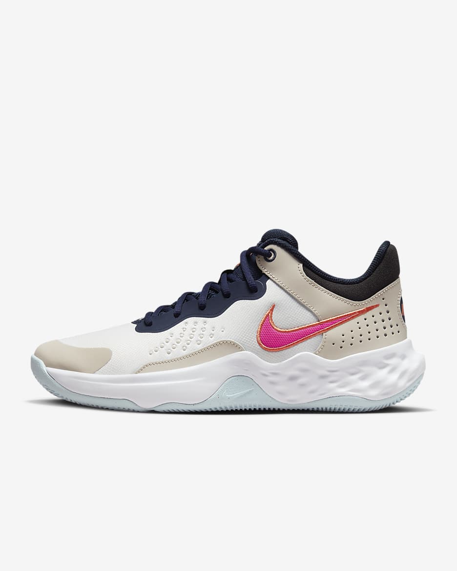 Nike Fly.By Mid 3 Basketball Shoes - Light Orewood Brown/Orange Trance/Summit White/Hyper Pink