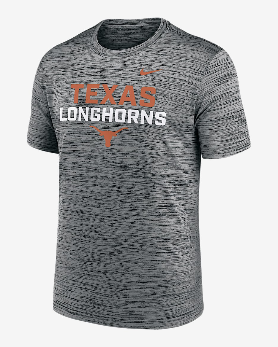 Texas Campus Center Stack Velocity Men's Nike Dri-FIT College T-Shirt - Anthracite