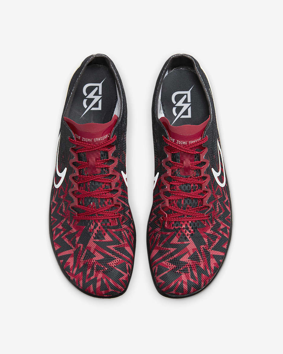 Nike ZoomX Dragonfly Bowerman Track Club Track & Field Distance Spikes - Gym Red/Black/Night Maroon/White