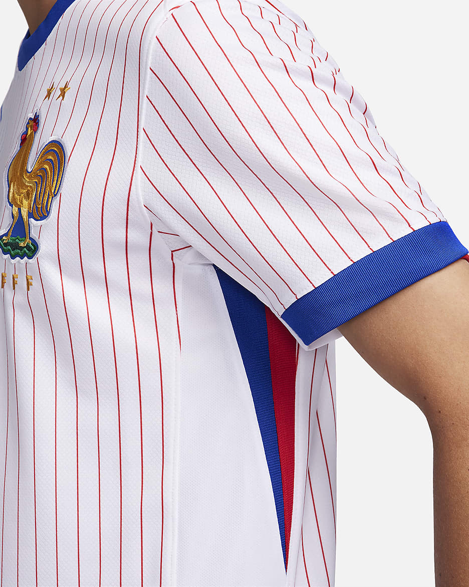 FFF (男子團隊) 2024/25 Stadium 客場男款 Nike Dri-FIT 復刻版足球衣 - 白色/Bright Blue/University Red/Bright Blue