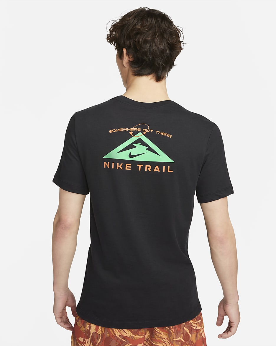 Nike Trail Dri-FIT Men's Running T-Shirt - Black