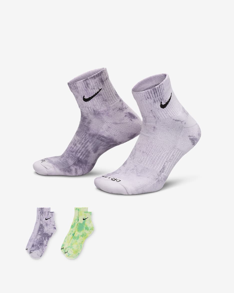 Calcetines al tobillo acolchados (2 pares) Nike Everyday Cushioned - Multicolor