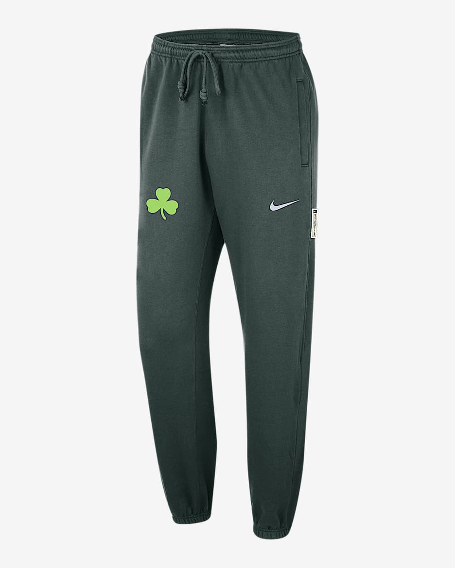 Pants Nike Dri-FIT de la NBA para hombre Boston Celtics Standard Issue City Edition - Verde pro/Blanco