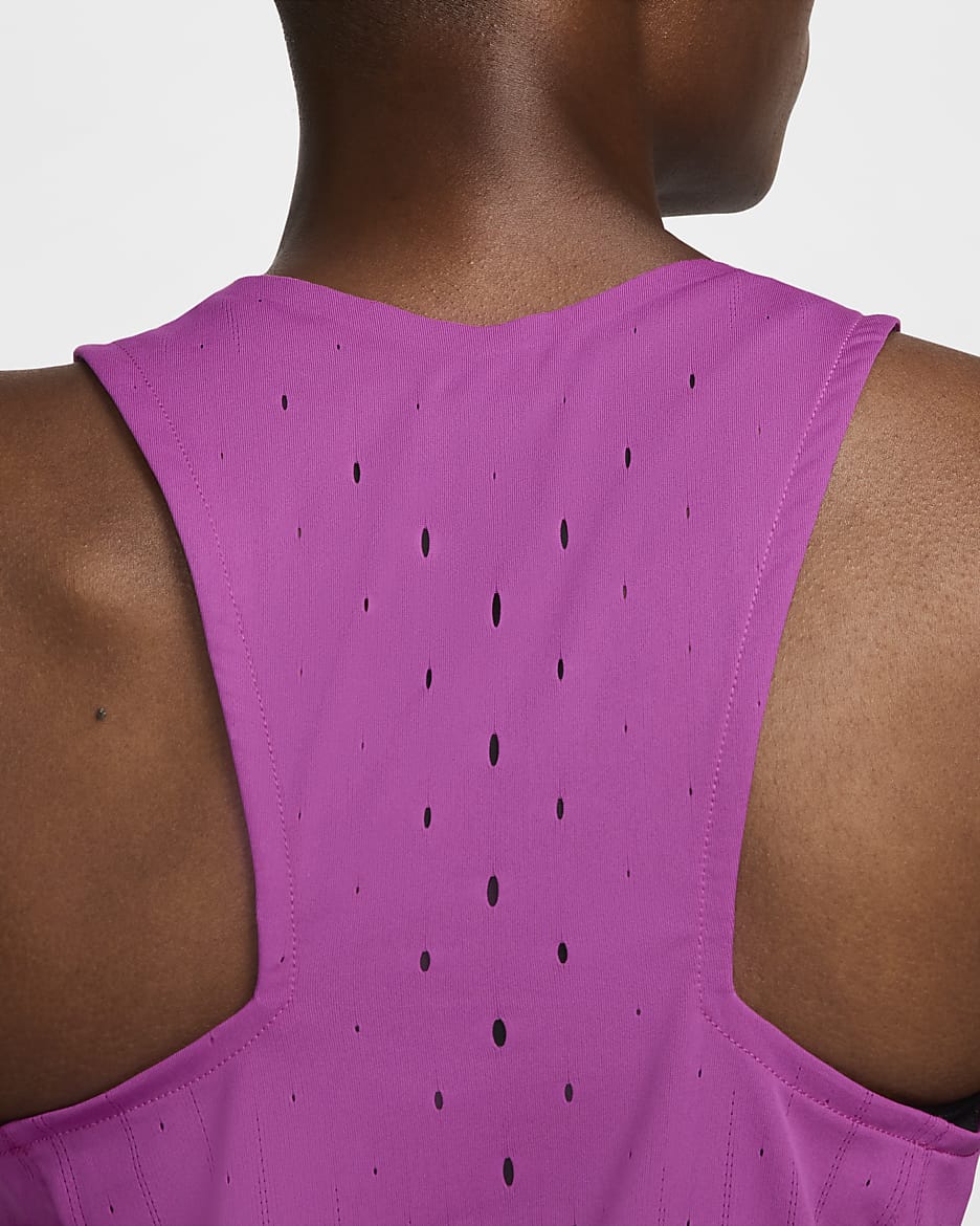 Nike AeroSwift Dri-FIT ADV løpesinglet til dame - Hot Fuchsia/Svart