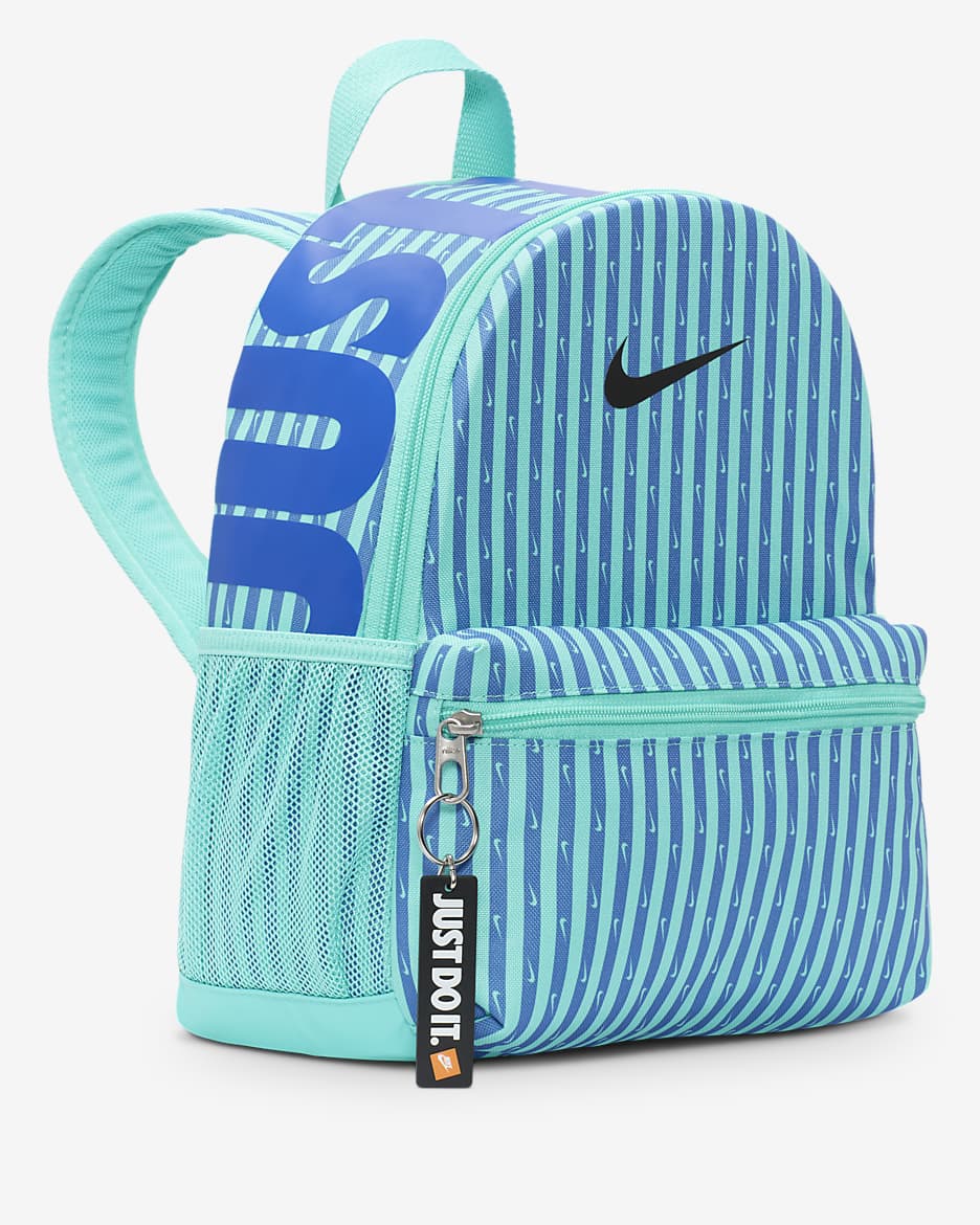 Nike Brasilia JDI Big Kids' Mini Backpack (11L) - Green Frost/Green Frost/Black