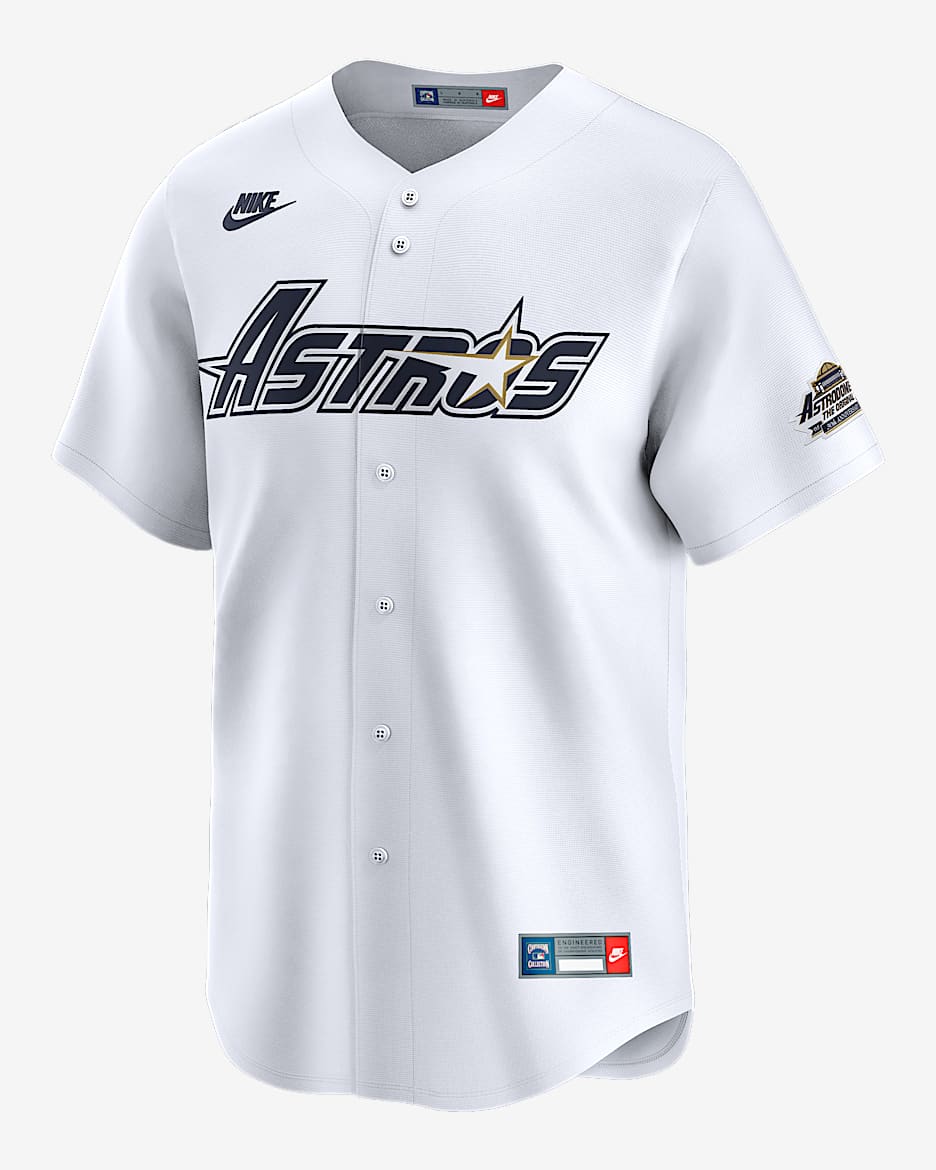 Houston Astros Cooperstown Men's Nike Dri-FIT ADV MLB Limited Jersey - White