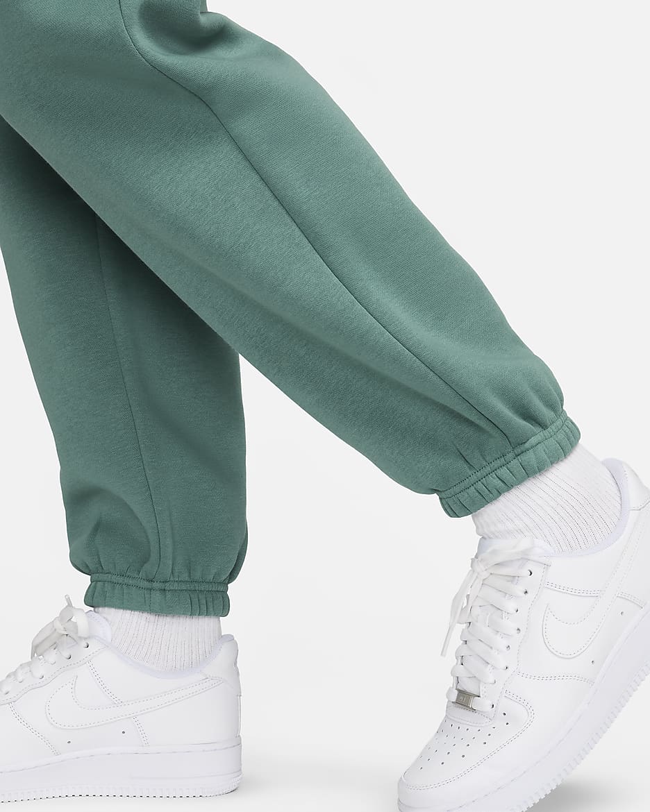 Nike Sportswear Phoenix Fleece Oversized joggingbroek met hoge taille voor dames - Bicoastal/Zwart