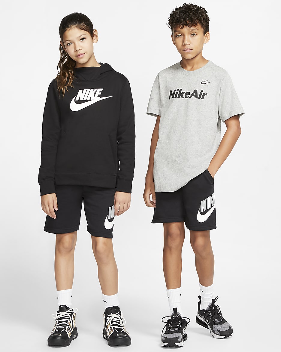 Nike Sportswear Club Fleece Older Kids' Shorts - Black/Black