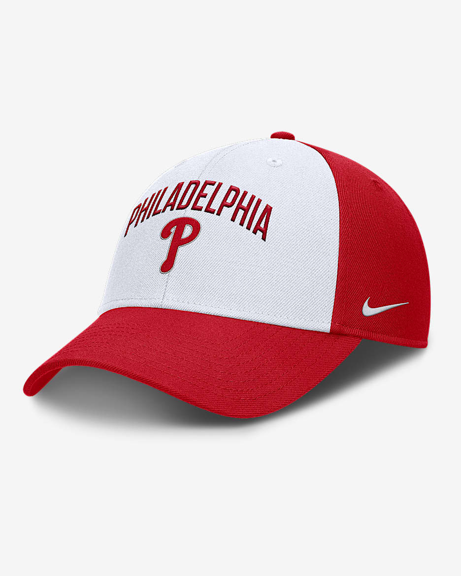 Philadelphia Phillies Club Men's Nike Dri-FIT MLB Adjustable Hat - White