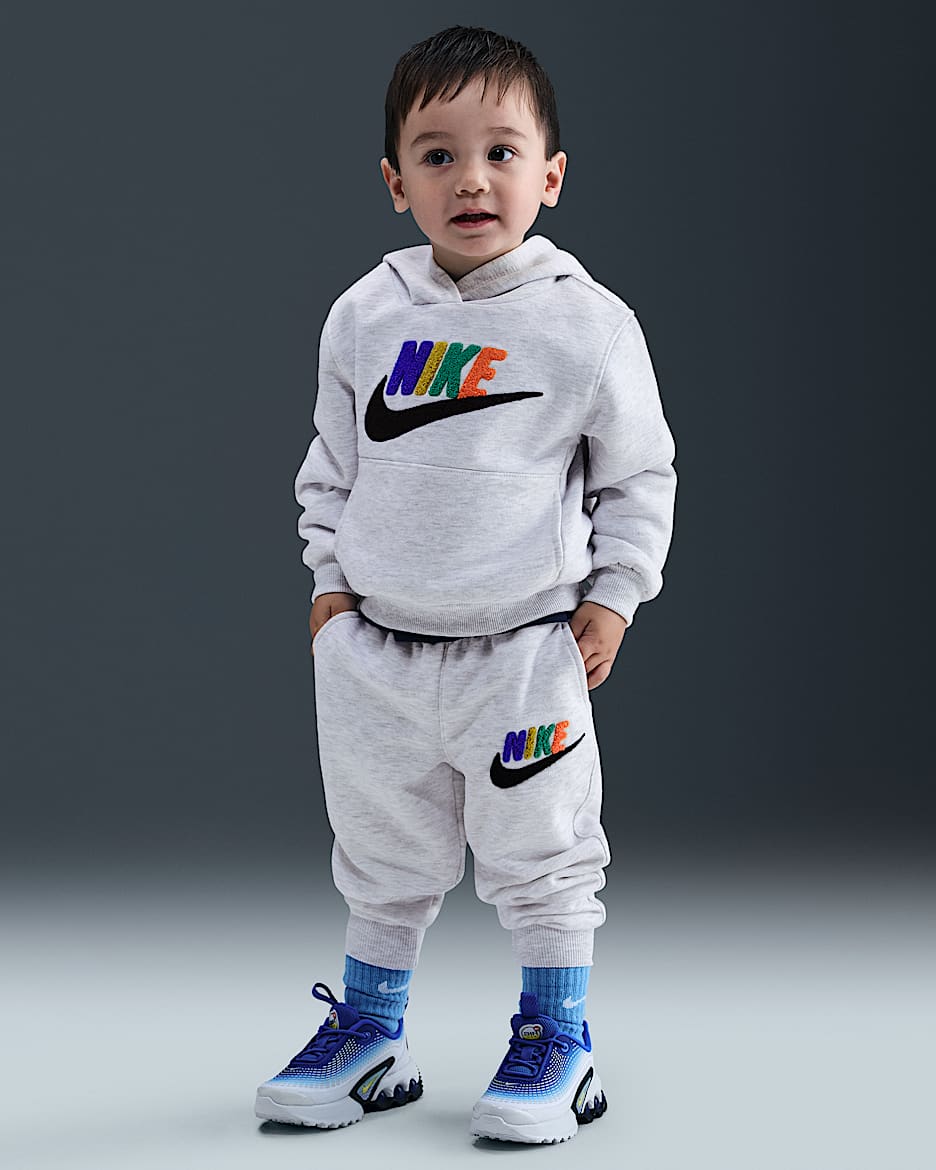 Joggers de chenilla infantil Nike Club - Abedul jaspeado
