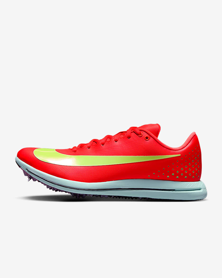 Tenis de clavos para salto y atletismo Nike Triple Jump Elite 3 - Carmesí brillante/Espuma menta/Morado cueva/Avalancha lima