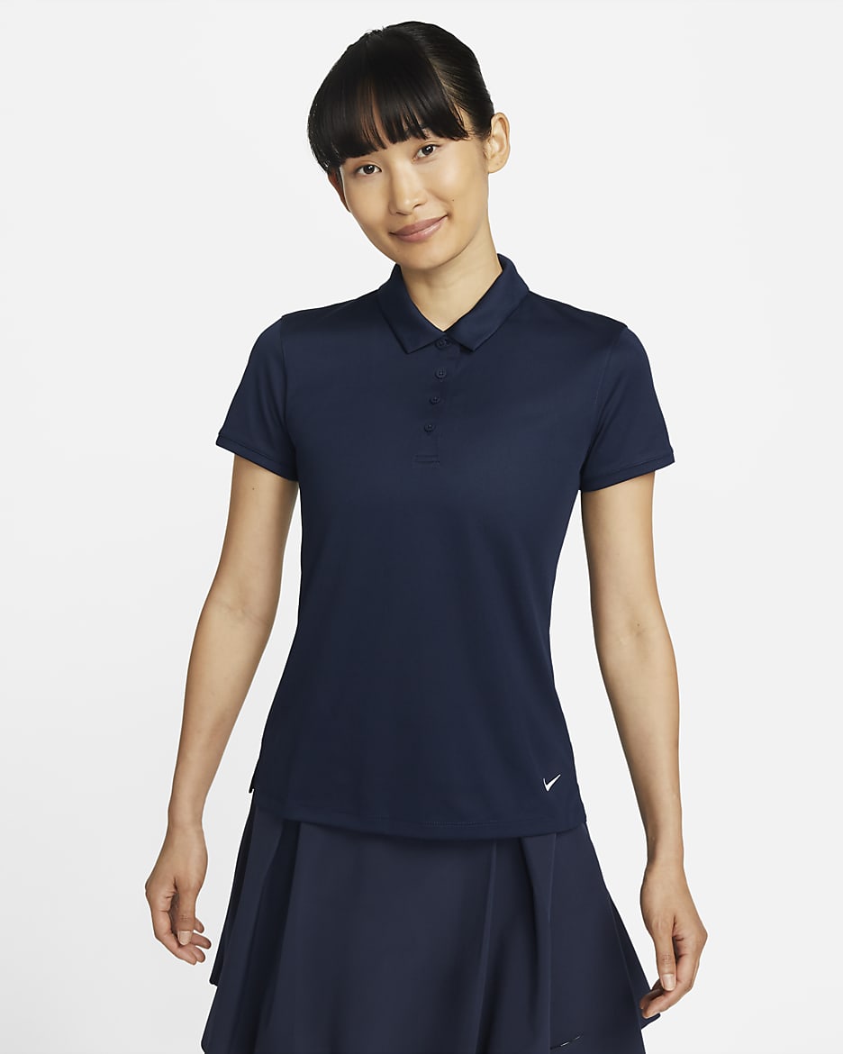 Nike Dri-FIT Victory Women's Golf Polo - College Navy/White