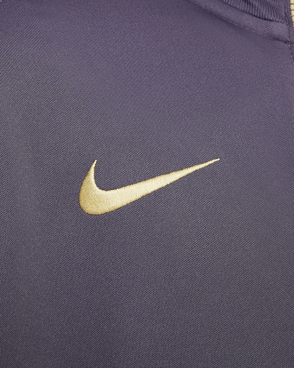 Przedmeczowa bluza piłkarska dla dużych dzieci Nike Dri-FIT Anglia Academy Pro (wersja wyjazdowa) - Dark Raisin/Purple Ink/Sesame