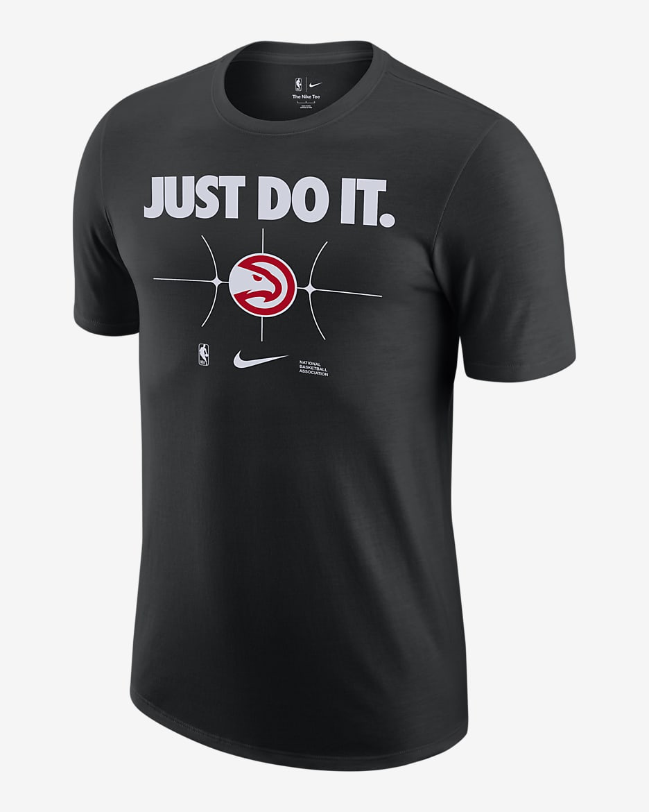 Playera Nike de la NBA para hombre Atlanta Hawks Essential - Negro
