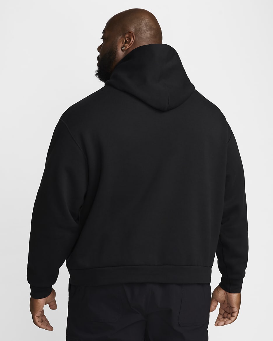 Nike SB Fleece Pullover Skate Hoodie - Black/White