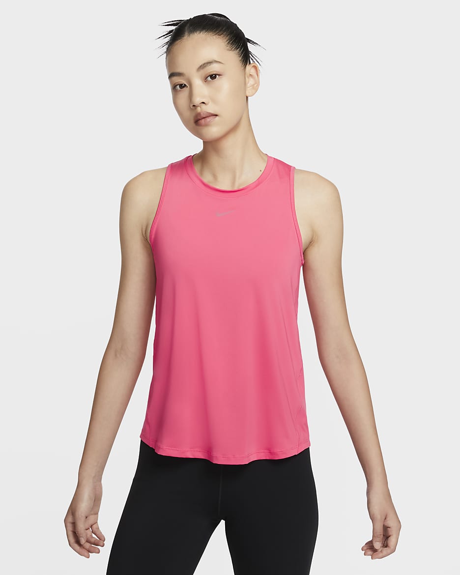 Nike One Classic Women's Dri-FIT Tank Top - Aster Pink/Black