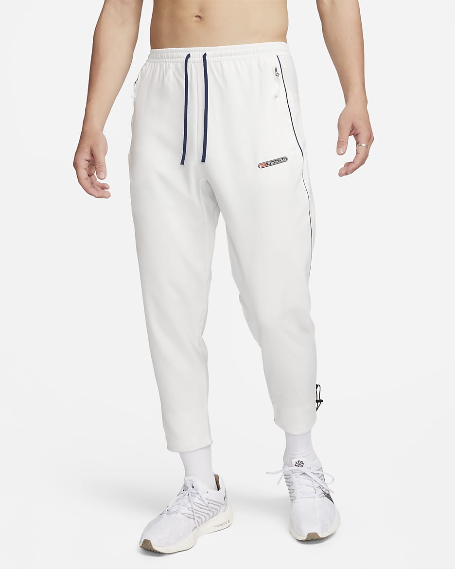 Nike Challenger Track Club Men's Dri-FIT Running Trousers - Summit White/Midnight Navy/Black