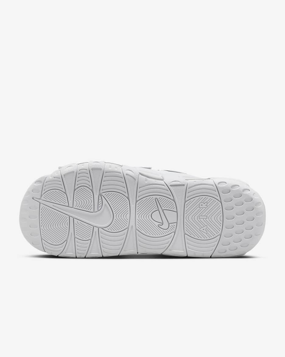 Chanclas para hombre Nike Air More Uptempo - Blanco/Blanco team/Blanco