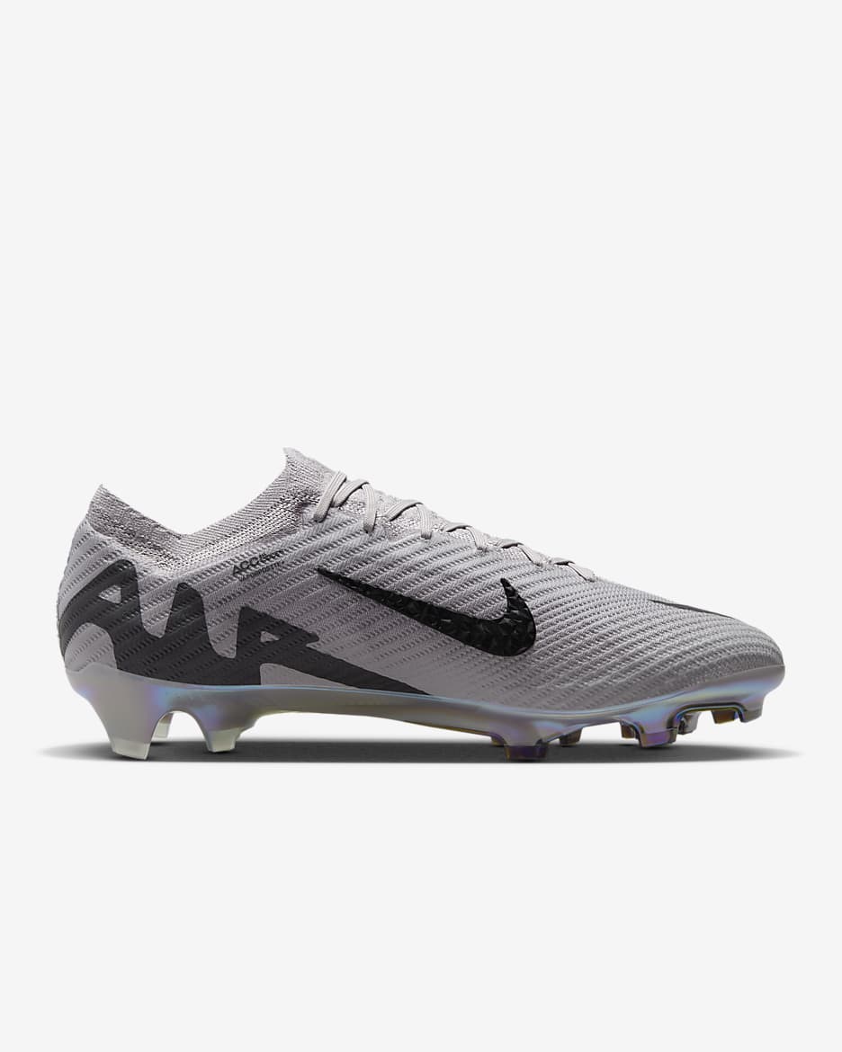 Tacos de fútbol FG de corte low Nike Mercurial Vapor 15 Elite - Gris atmósfera/Negro